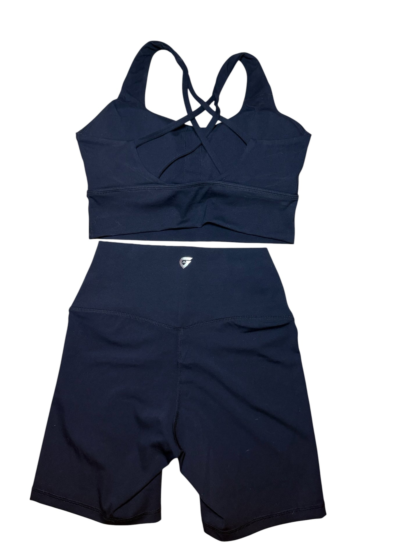 BLACK CRISS CROSS | COMPRESSION WORK OUT SET