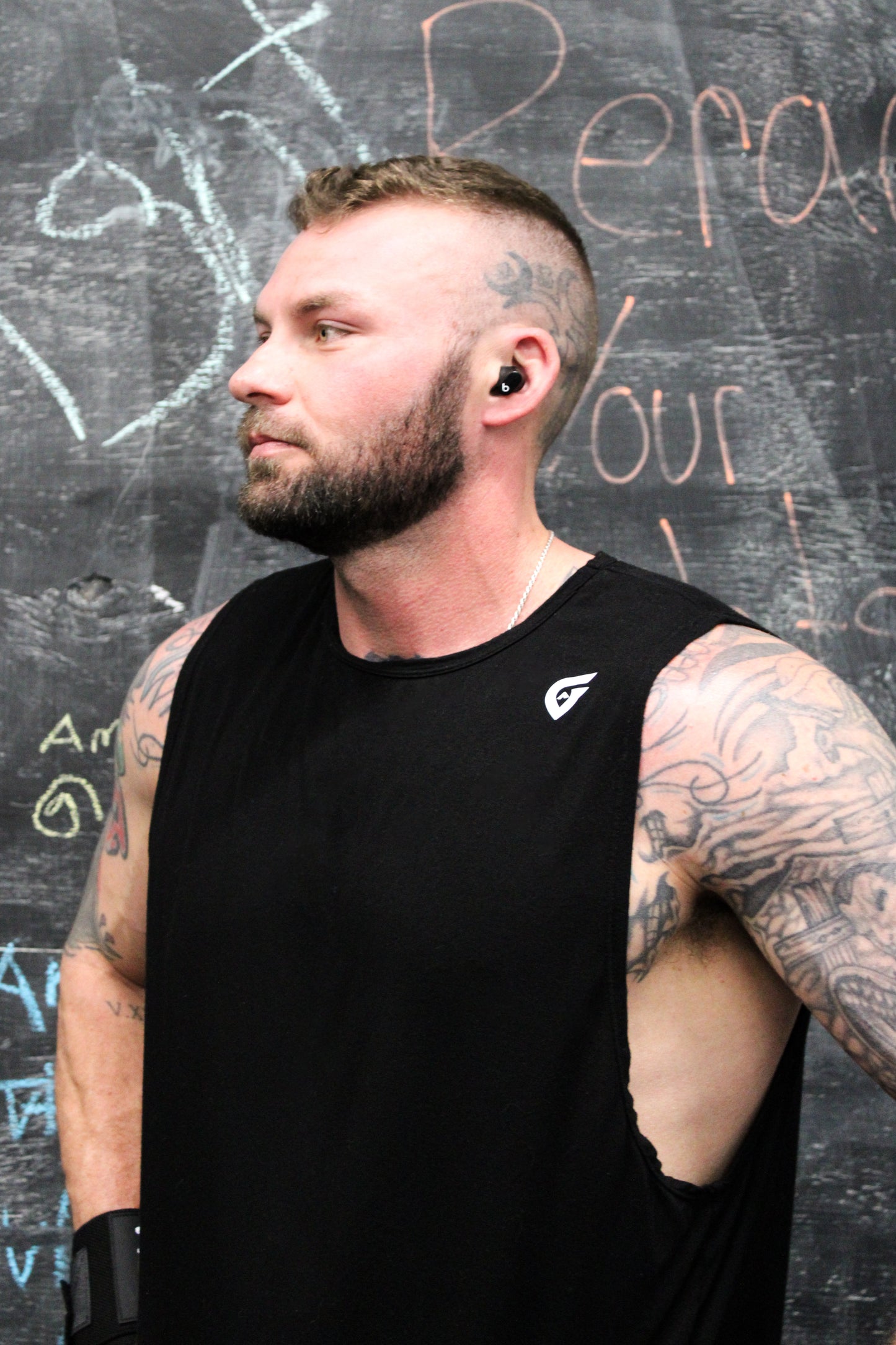 MEN'S SLEEVLESS | WORKOUT TANK | WHITE, BLACK & GREEN