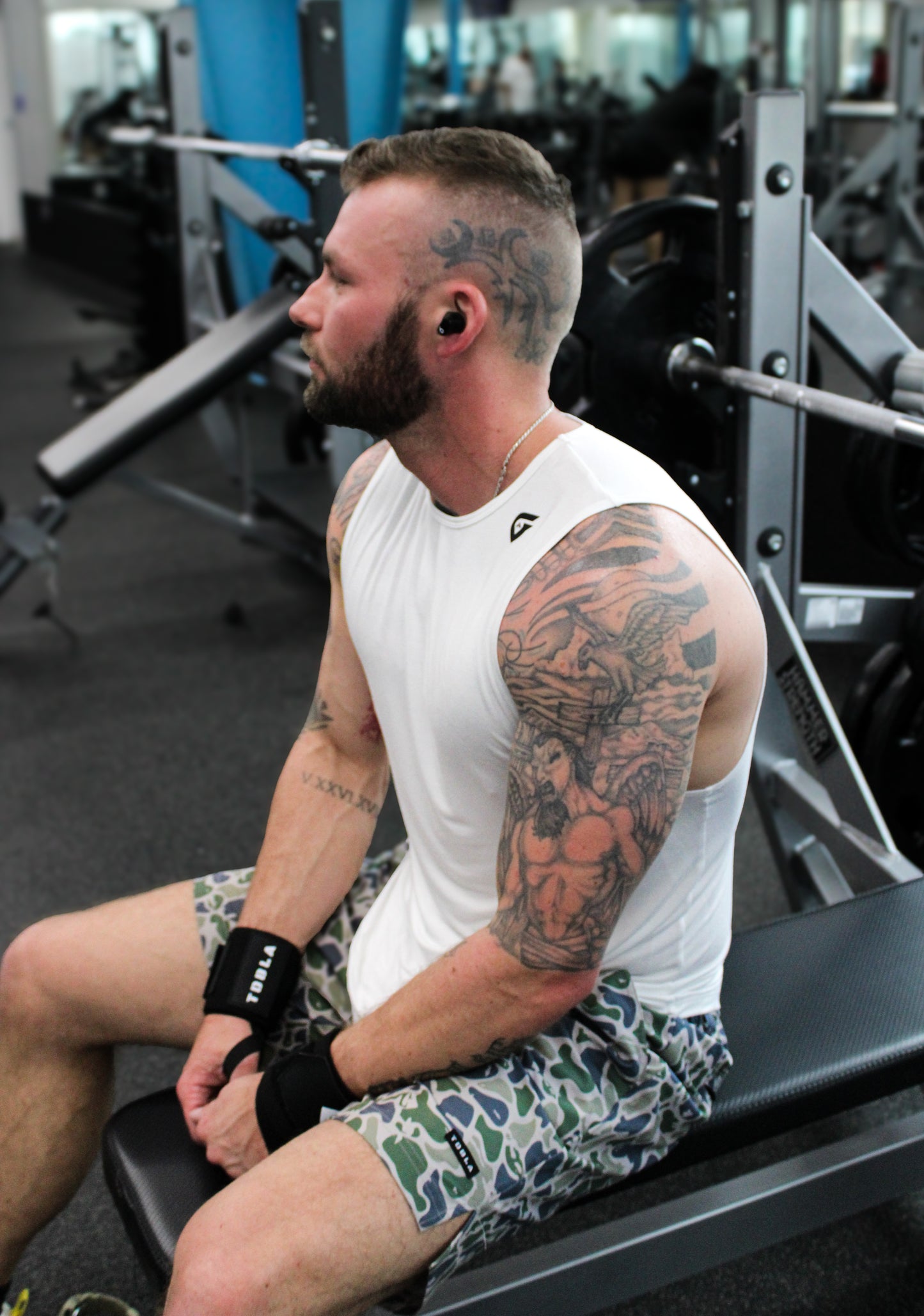 MEN'S SLEEVLESS | WORKOUT TANK | WHITE, BLACK & GREEN
