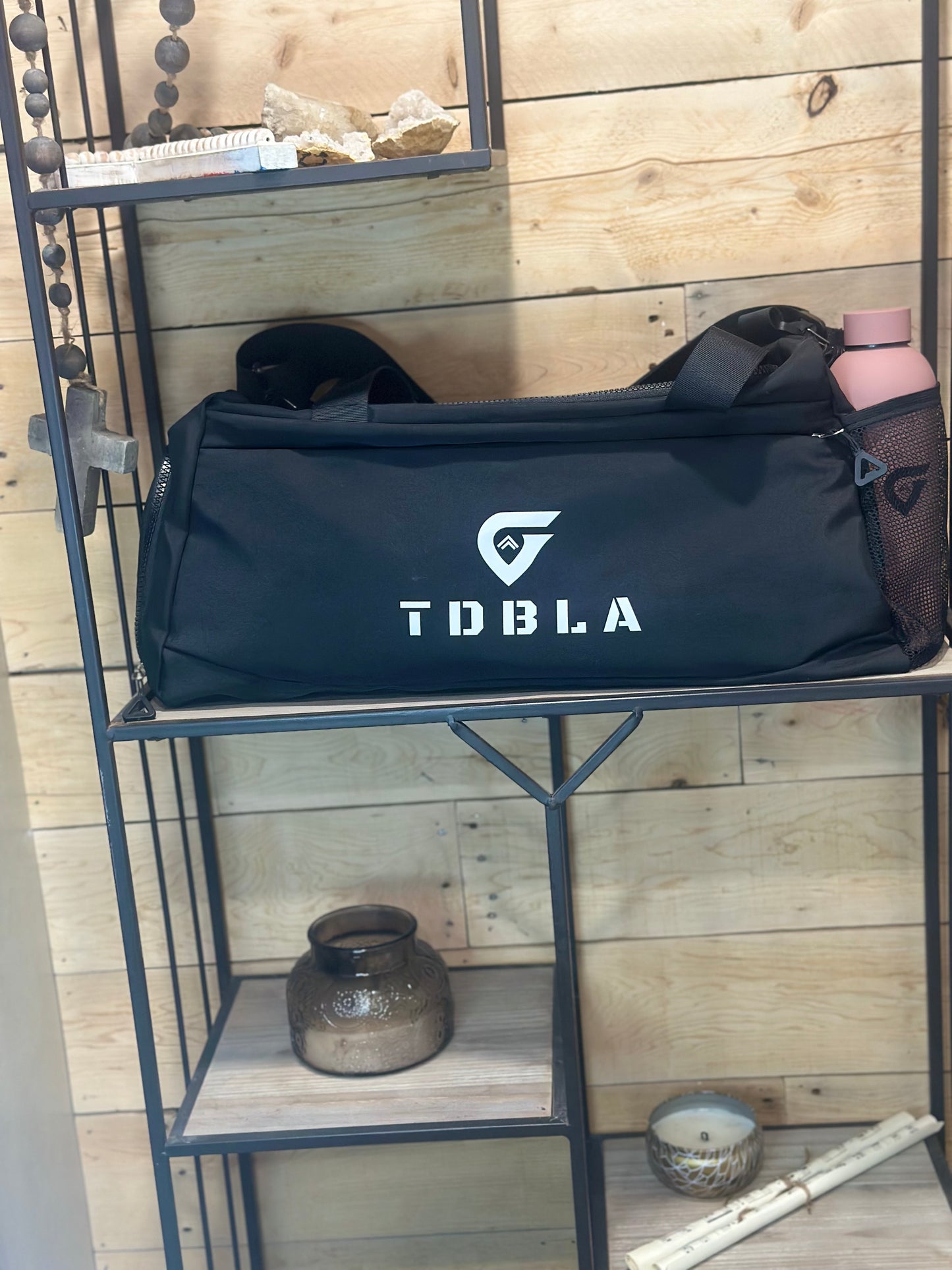 GYM BAG | OFF WHITE AND BLACK