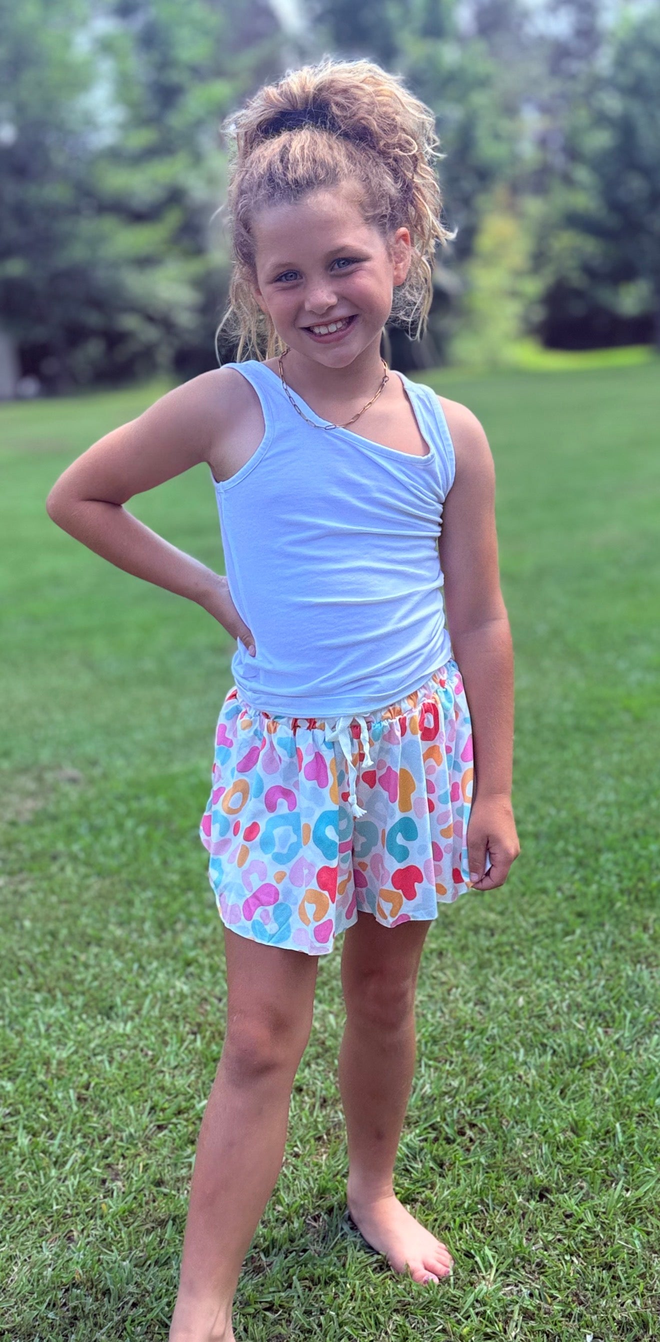 GIRLS COLORFUL BUTTERFLY SHORTS
