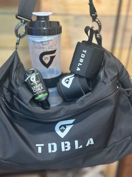 GYM BAG | OFF WHITE AND BLACK