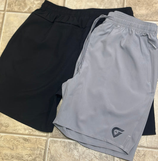 MEN'S 6" ATHLETIC SHORTS | BLACK, DARK GRAY & LIGHT GRAY
