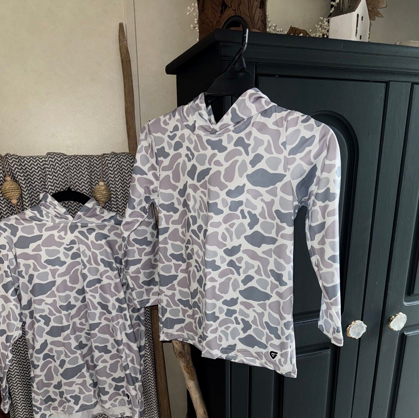 YOUTH | GRAY, LIGHT GREEN OR BROWN CAMO HOODIE